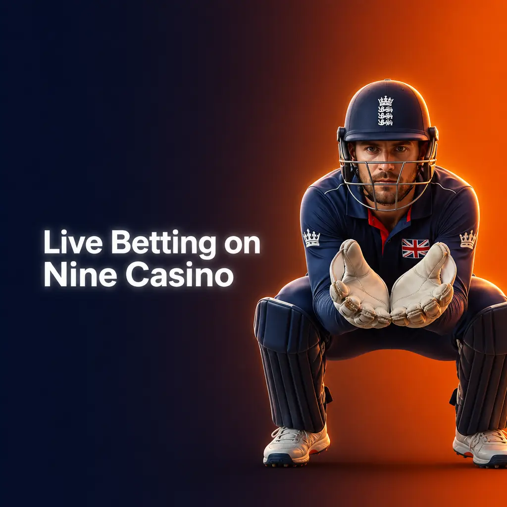 Live betting interface on Nine Casino showing in-play odds