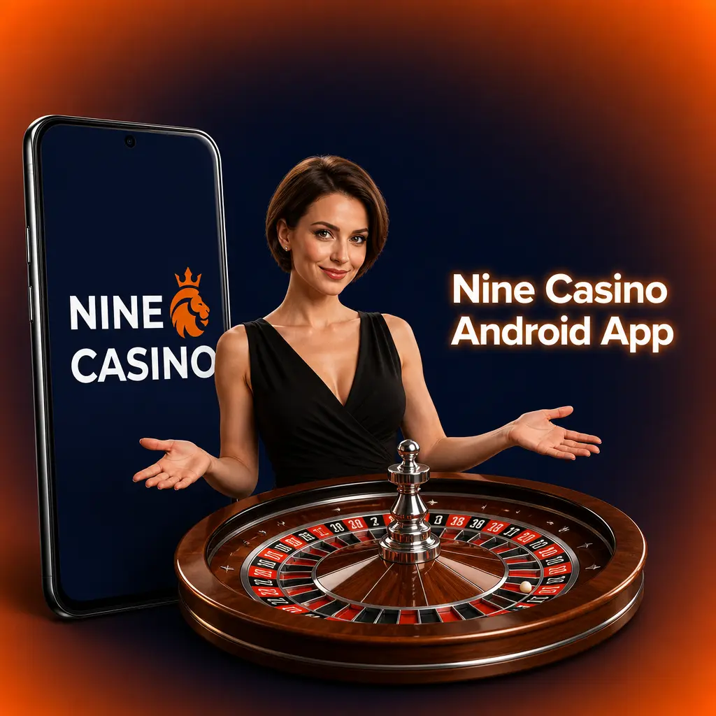 Nine Casino Android app on a smartphone
